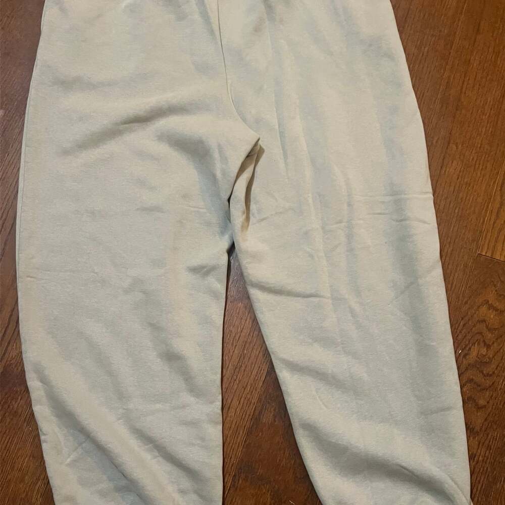 American Eagle Fleece Drawstring Jogger Sweatpants in Sage Green